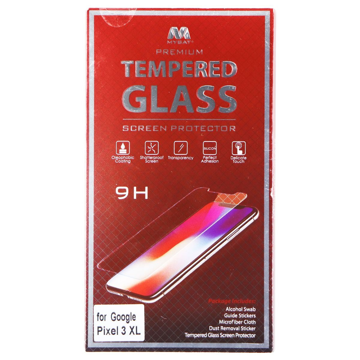 MYBAT - Premium Tempered Glass for Google Pixel 3 XL Cell Phone - Screen Protectors MyBat    - Simple Cell Bulk Wholesale Pricing - USA Seller