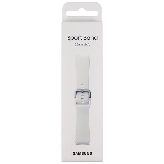 Samsung Sport Band for Galaxy Watch4 & Later - White (20mm) M/L