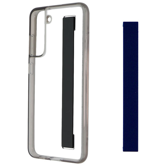 Samsung Slim Strap Cover Case for Galaxy S21 FE (5G) - Clear/Black/Dark Gray Cell Phone - Cases, Covers & Skins Samsung - Simple Cell Bulk Wholesale Pricing - USA Seller