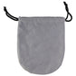 Soft Plush Drawstring Pouch for Headphones & More - Gray iPod, Audio Player Accessories - Cases, Covers & Skins Unbranded - Simple Cell Bulk Wholesale Pricing - USA Seller