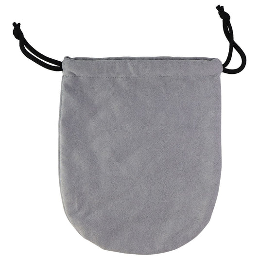 Soft Plush Drawstring Pouch for Headphones & More - Gray iPod, Audio Player Accessories - Cases, Covers & Skins Unbranded - Simple Cell Bulk Wholesale Pricing - USA Seller