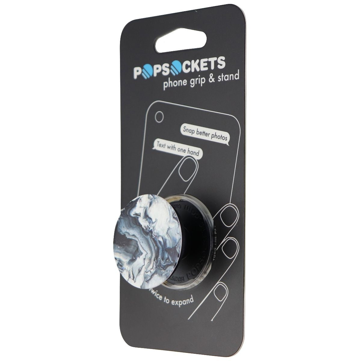 PopSockets: Collapsible Grip & Stand for Phones and Tablets - Ghost Marble Cell Phone - Mounts & Holders PopSockets - Simple Cell Bulk Wholesale Pricing - USA Seller