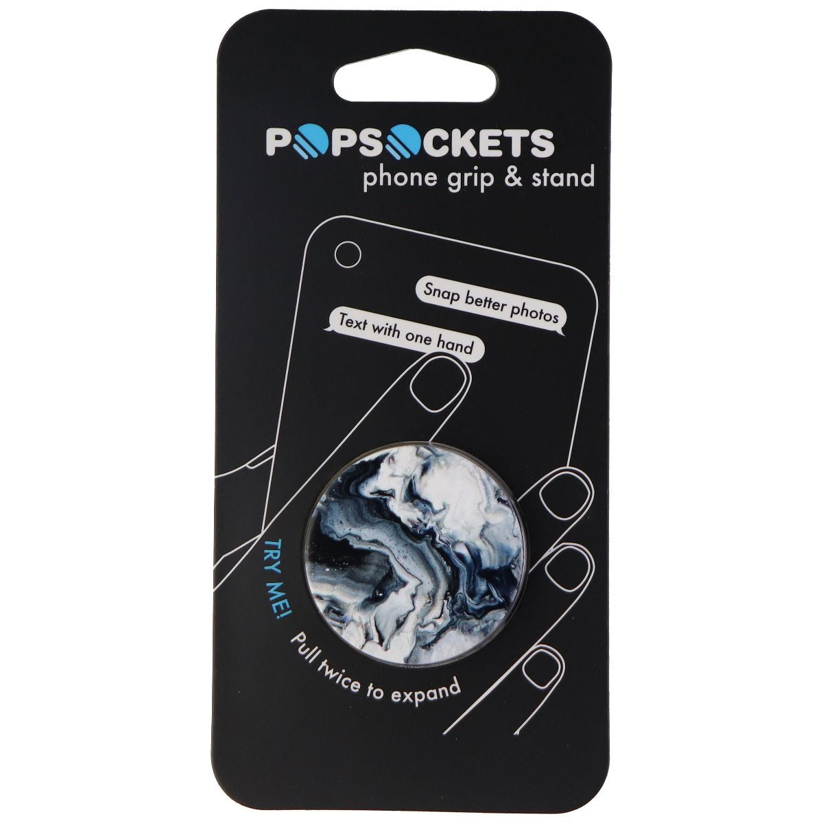 PopSockets: Collapsible Grip & Stand for Phones and Tablets - Ghost Marble Cell Phone - Mounts & Holders PopSockets - Simple Cell Bulk Wholesale Pricing - USA Seller