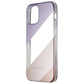 Coach Protective Case for iPhone 12 mini - Diagonal Stripe Metallic Pink/Purple
