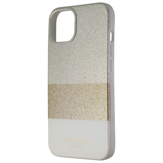 Kate Spade Protective Hardshell Case for iPhone 13 - Glitter Block White