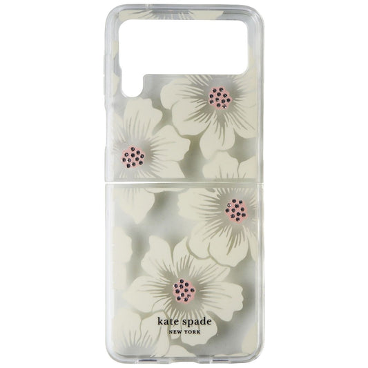 Kate Spade Protective Hardshell Case for Galaxy Z Flip3 5G - Hollyhock/Clear Cell Phone - Cases, Covers & Skins Kate Spade    - Simple Cell Bulk Wholesale Pricing - USA Seller
