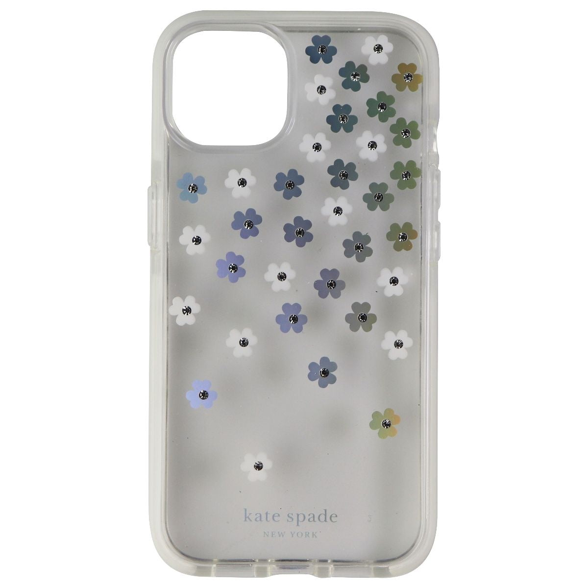 Kate Spade Hardshell Case for iPhone 13 / 14 - Iridescent Scatter Flowers Cell Phone - Cases, Covers & Skins Kate Spade    - Simple Cell Bulk Wholesale Pricing - USA Seller