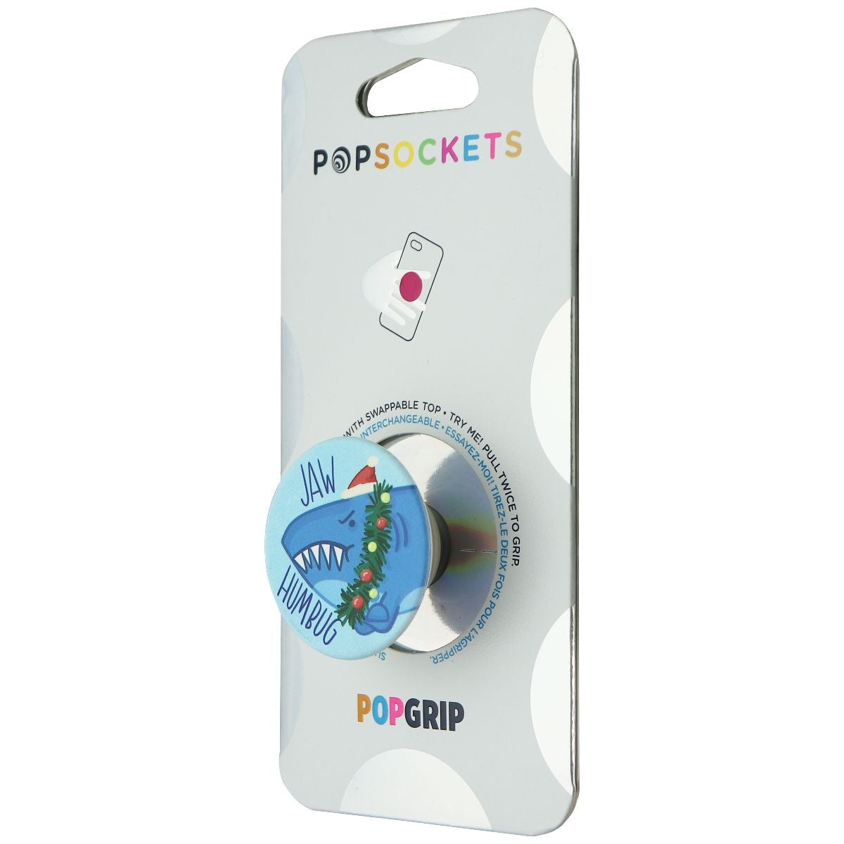 PopSocket PopGrip Swappable Phone Grip and Stand - Jaw Humbug/Shark Cell Phone - Mounts & Holders PopSockets - Simple Cell Bulk Wholesale Pricing - USA Seller