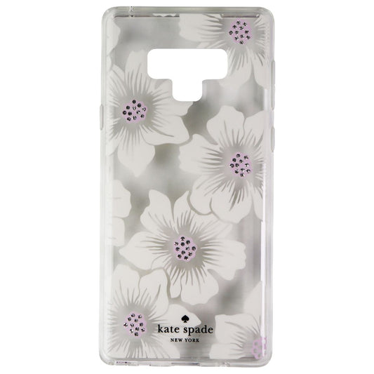 Kate Spade Hardshell Case for Samsung Galaxy Note9 - Clear/Hollyhock Floral/Gems Cell Phone - Cases, Covers & Skins Kate Spade    - Simple Cell Bulk Wholesale Pricing - USA Seller