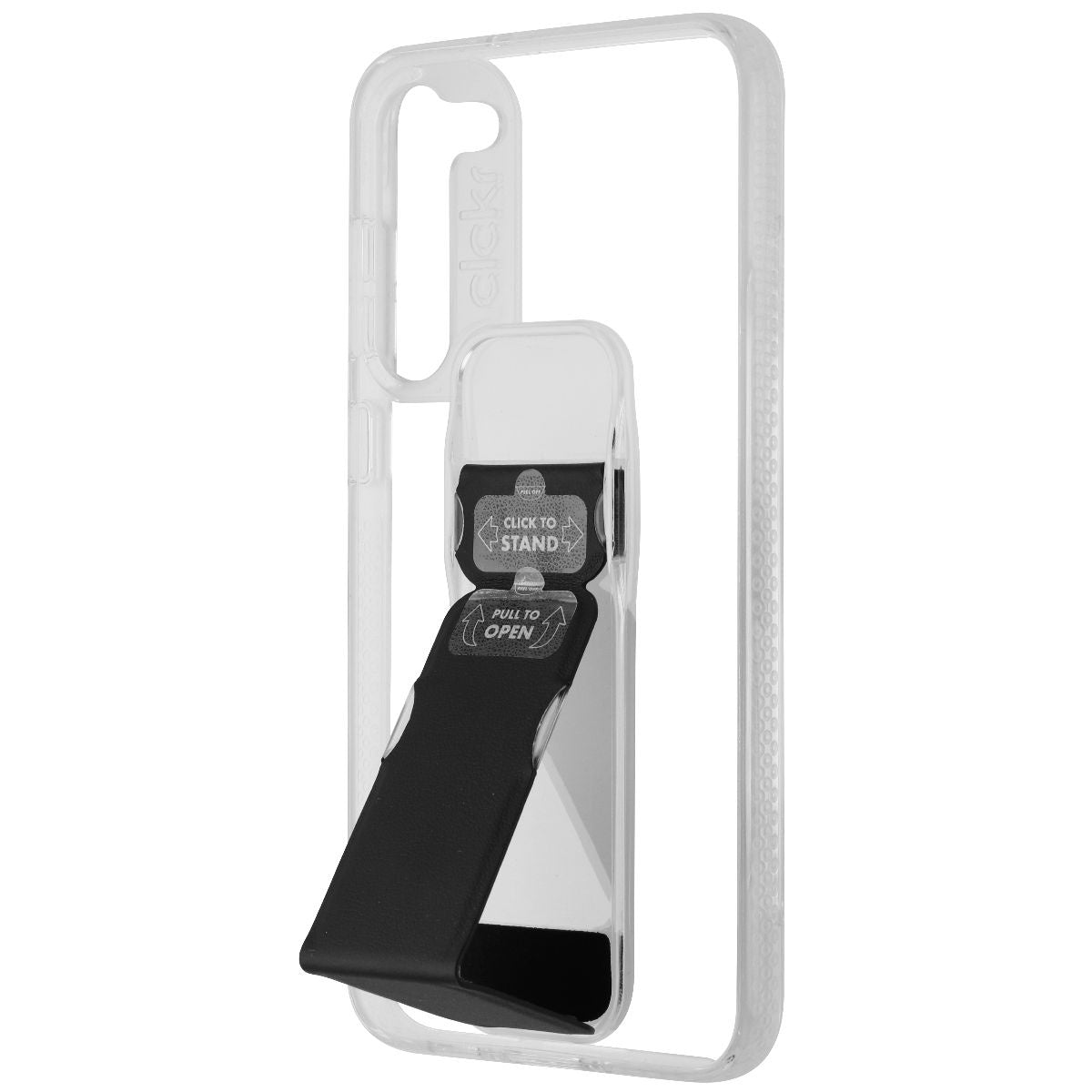 CLCKR Stand & Grip Series Case Samsung Galaxy S23 Plus - Clear/Black Cell Phone - Cases, Covers & Skins Clckr - Simple Cell Bulk Wholesale Pricing - USA Seller