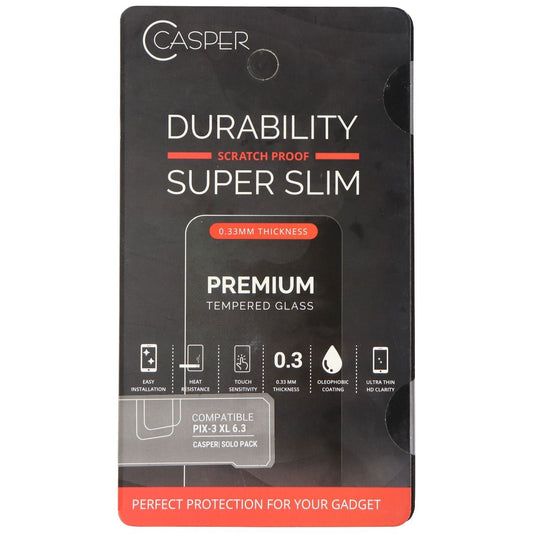 Casper Premium 0.33mm Tempered Glass for Pixel 3 XL - Clear Cell Phone - Screen Protectors Casper    - Simple Cell Bulk Wholesale Pricing - USA Seller