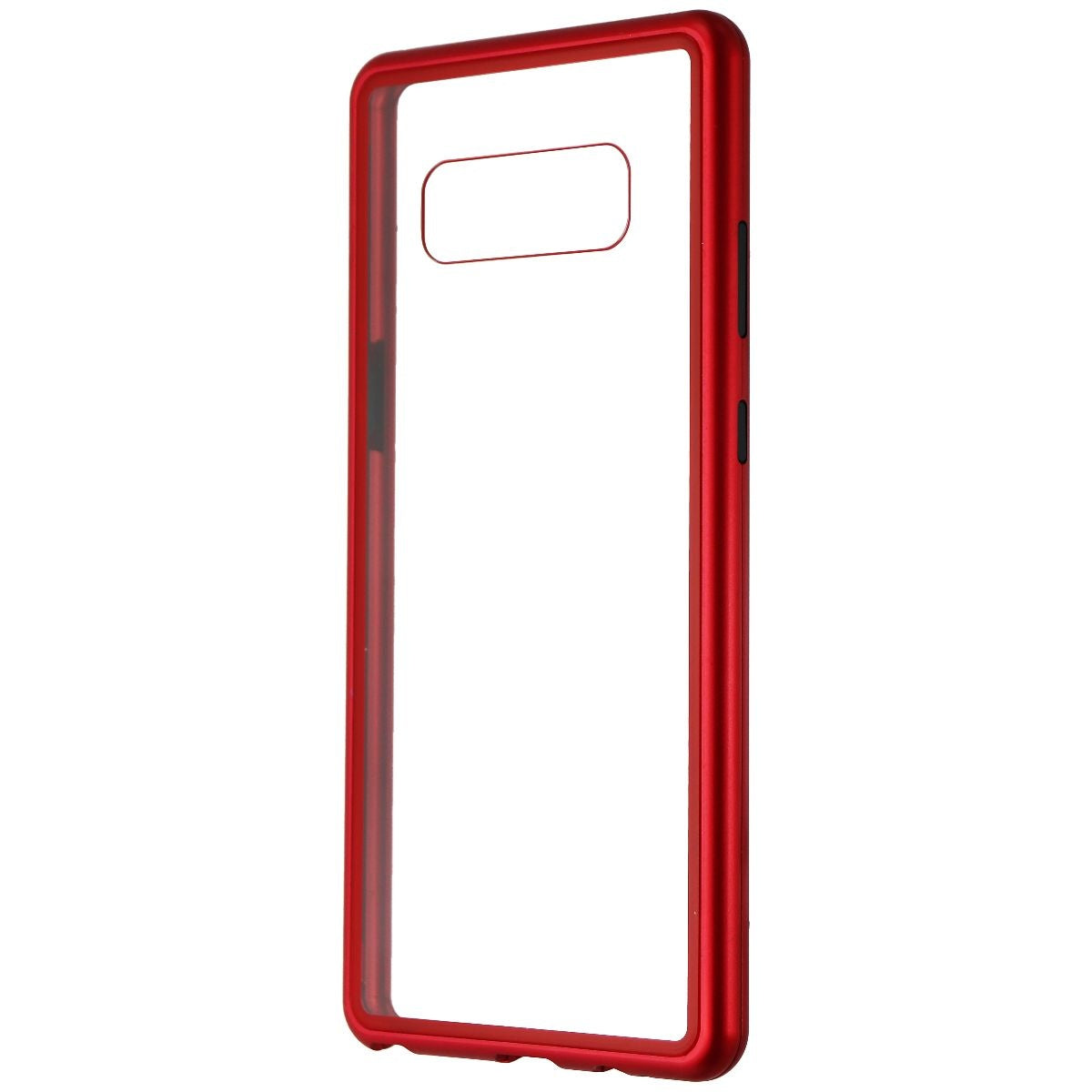 Zore Metal and Glass Hybrid Case for Samsung Galaxy Note8 - Red/Clear Cell Phone - Cases, Covers & Skins Zore - Simple Cell Bulk Wholesale Pricing - USA Seller