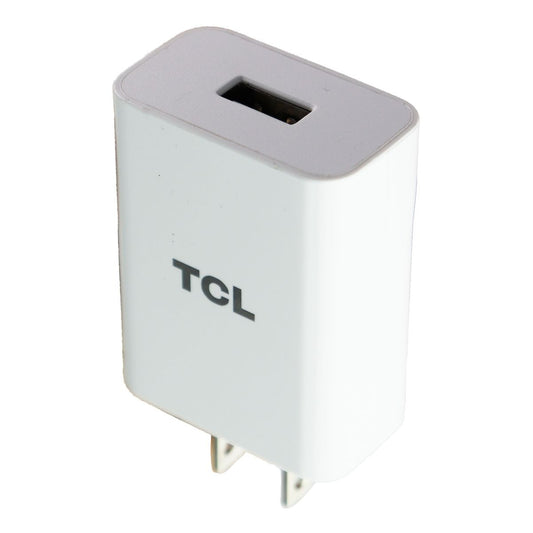 TCL (5V/3A) Adaptive Output Single USB Port Travel Charger Wall Adapter - White Cell Phone - Chargers & Cradles TCL - Simple Cell Bulk Wholesale Pricing - USA Seller