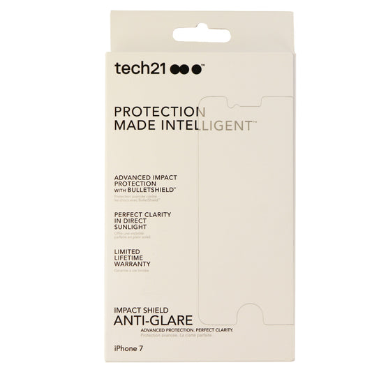 Tech21 Impact Shield with Anti-Glare Screen Protector for iPhone 7 - Clear Cell Phone - Screen Protectors Tech21    - Simple Cell Bulk Wholesale Pricing - USA Seller
