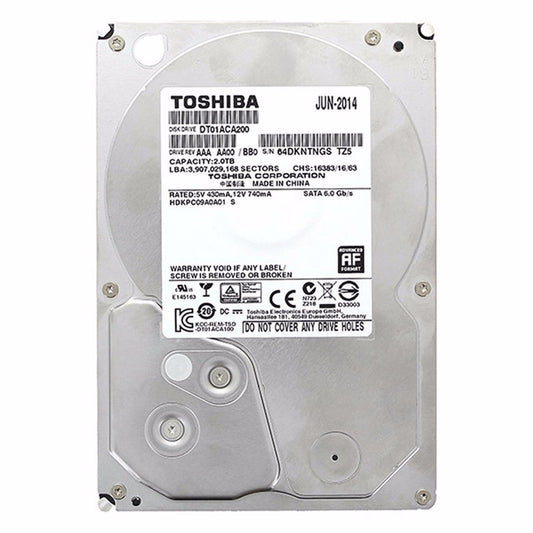 Toshiba DT01ACA200 - Internal Hard Drive - 2 TB - SATA 6Gb/s