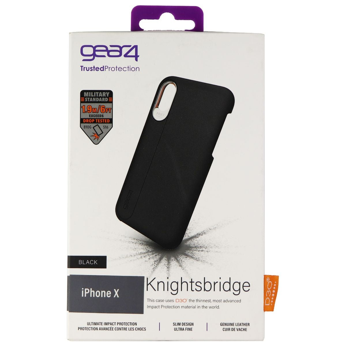 ZAGG Knightsbridge Series Case for Apple iPhone Xs/X Smartphones - Black Cell Phone - Cases, Covers & Skins Zagg - Simple Cell Bulk Wholesale Pricing - USA Seller