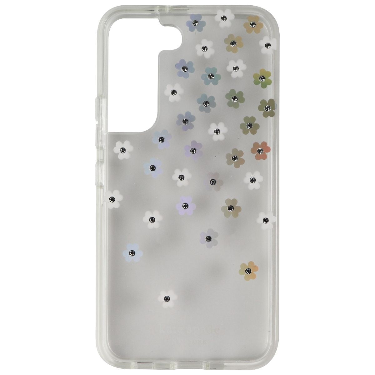 Kate Spade Defensive Hardshell Case for Galaxy S22 - Iridescent Scattered Flower Cell Phone - Cases, Covers & Skins Kate Spade - Simple Cell Bulk Wholesale Pricing - USA Seller