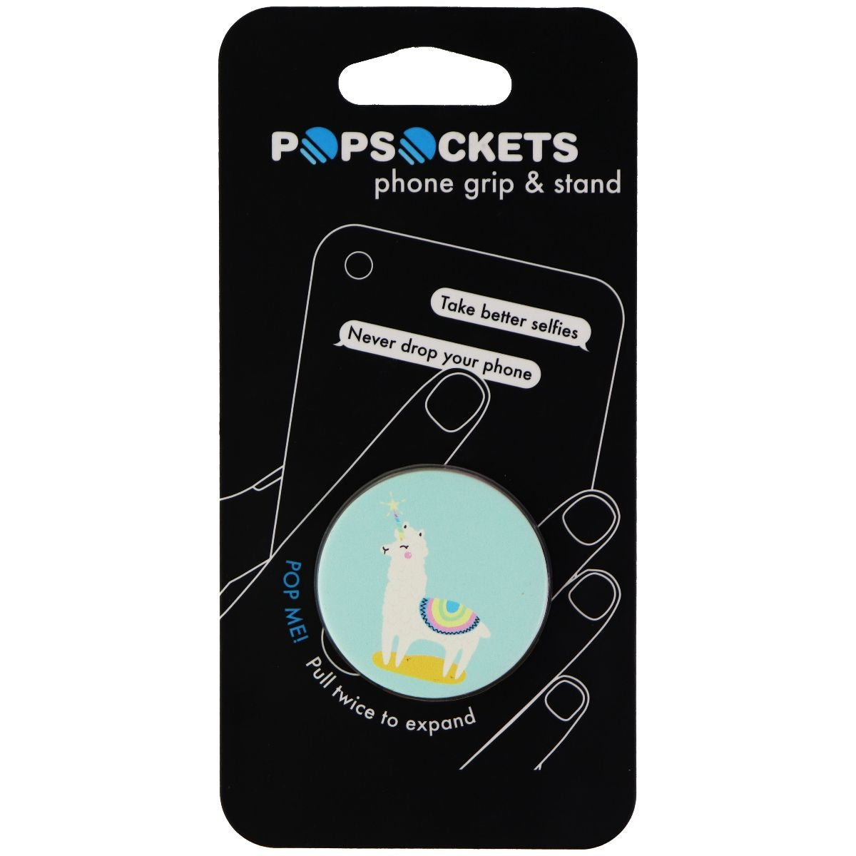 PopSockets Collapsible Grip & Stand for Phones and Tablets - Llamacorn Cell Phone - Mounts & Holders PopSockets - Simple Cell Bulk Wholesale Pricing - USA Seller