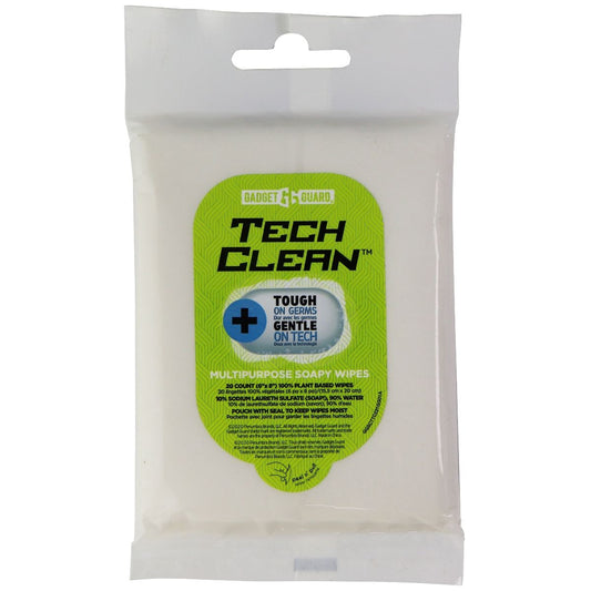 Gadget Guard TechClean Multipurpose Soapy Wipes (20 count) Digital Camera - Cleaning Equipment & Kits Gadget Guard    - Simple Cell Bulk Wholesale Pricing - USA Seller