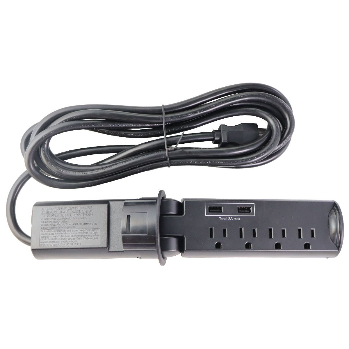 Balt Pop-Up Grommet Power Outlet (4 Outlets + USB) for 2.36-in/60mm Hole Computer Parts - Power Supplies Balt - Simple Cell Bulk Wholesale Pricing - USA Seller