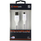 Blackweb (6-Foot) USB to USB-C Charge/Sync Braided Cable - White / Gray Cell Phone - Cables & Adapters BlackWeb - Simple Cell Bulk Wholesale Pricing - USA Seller