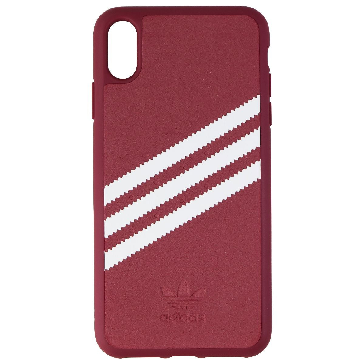 Adidas 3-Stripes Snap Case for Apple iPhone Xs Max - Burgundy Cell Phone - Cases, Covers & Skins Adidas - Simple Cell Bulk Wholesale Pricing - USA Seller