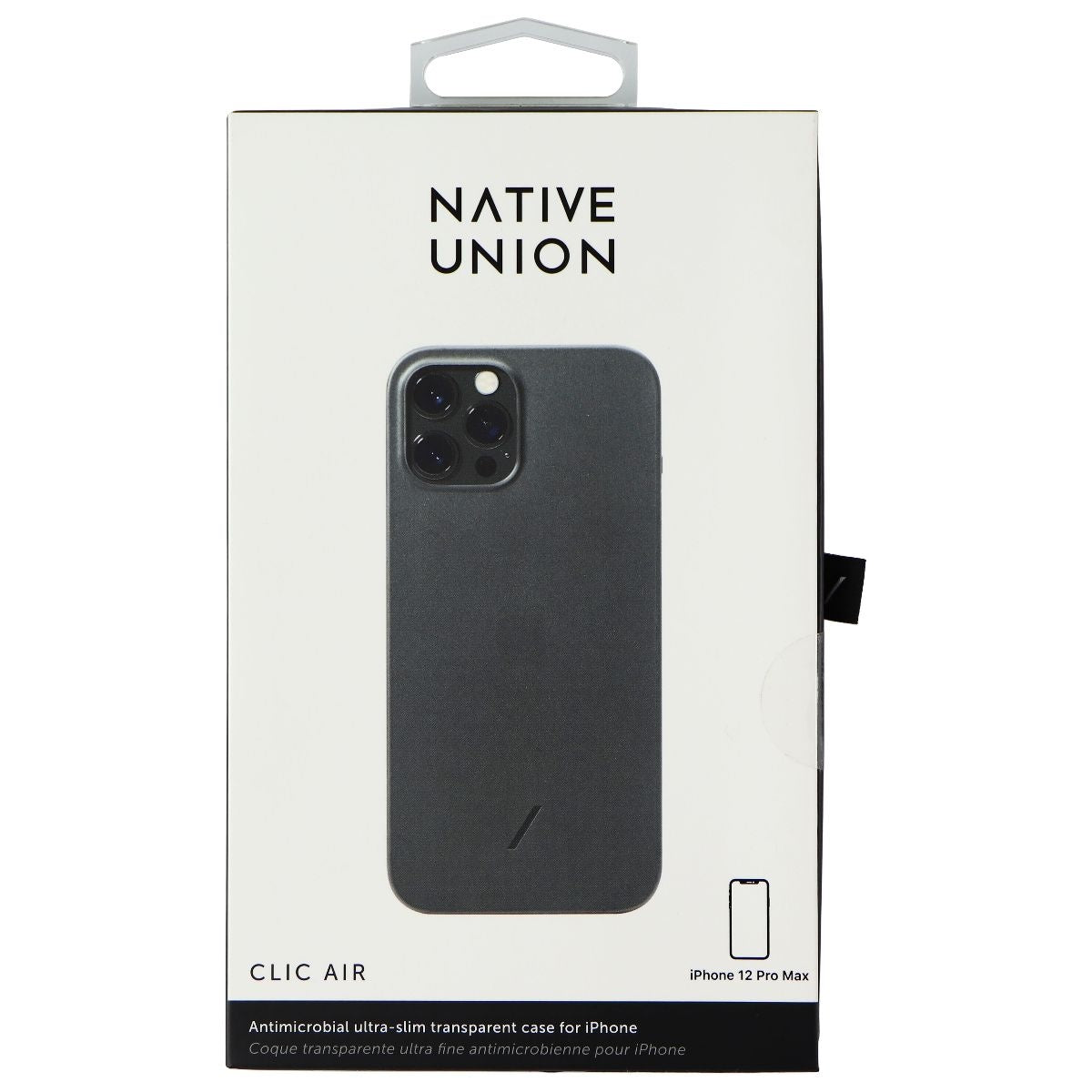 Native Union Clic Air Series Case for iPhone 12 Pro Max - Smoke Cell Phone - Cases, Covers & Skins Native Union - Simple Cell Bulk Wholesale Pricing - USA Seller