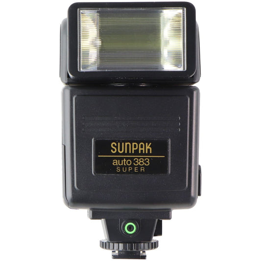 Sunpak 383 Super High Auto Mount Camera Flash - Black Digital Camera - Camera & Camcorder Lights Sunpak - Simple Cell Bulk Wholesale Pricing - USA Seller