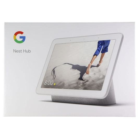 Google Nest Hub (GA00516-CA) with Google Assistant and 7-inch Screen - Chalk Home Multimedia - Home Speakers & Subwoofers Google    - Simple Cell Bulk Wholesale Pricing - USA Seller