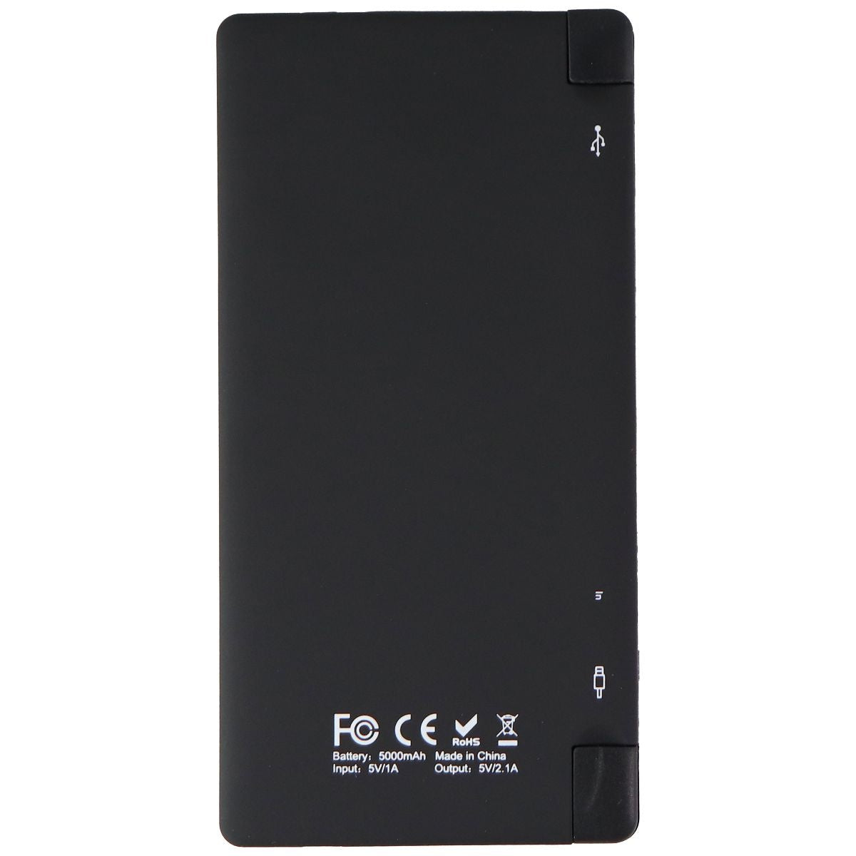 mPOWER! 5000mAh Power Pack with Micro-USB & Lightning 8-Pin Cable- Black Cell Phone - Chargers & Cradles mWorks! - Simple Cell Bulk Wholesale Pricing - USA Seller