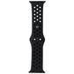 Silicone Sport Band for Apple Watch 38/40/41mm - Black/Anthracite (Large) Smart Watch Accessories - Watch Bands Unbranded    - Simple Cell Bulk Wholesale Pricing - USA Seller