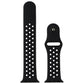 Silicone Sport Band for Apple Watch 38/40/41mm - Black/Anthracite (Large) Smart Watch Accessories - Watch Bands Unbranded    - Simple Cell Bulk Wholesale Pricing - USA Seller