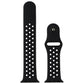 Silicone Sport Band for Apple Watch 38/40/41mm - Black/Anthracite (Large) Smart Watch Accessories - Watch Bands Unbranded    - Simple Cell Bulk Wholesale Pricing - USA Seller