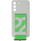 Samsung Silicone Cover with Strap for Samsung Galaxy S22+ (Plus) - White / Green Cell Phone - Cases, Covers & Skins Samsung - Simple Cell Bulk Wholesale Pricing - USA Seller