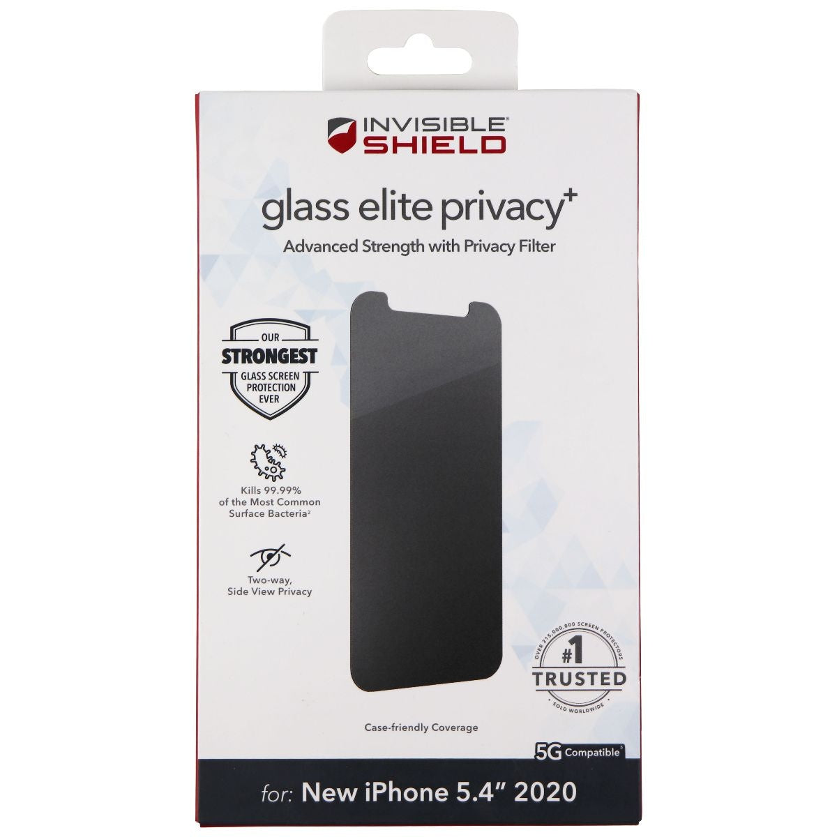 ZAGG InvisibleShield (Glass Elite Privacy+) for Apple iPhone 12 mini - Tinted Cell Phone - Screen Protectors Zagg - Simple Cell Bulk Wholesale Pricing - USA Seller