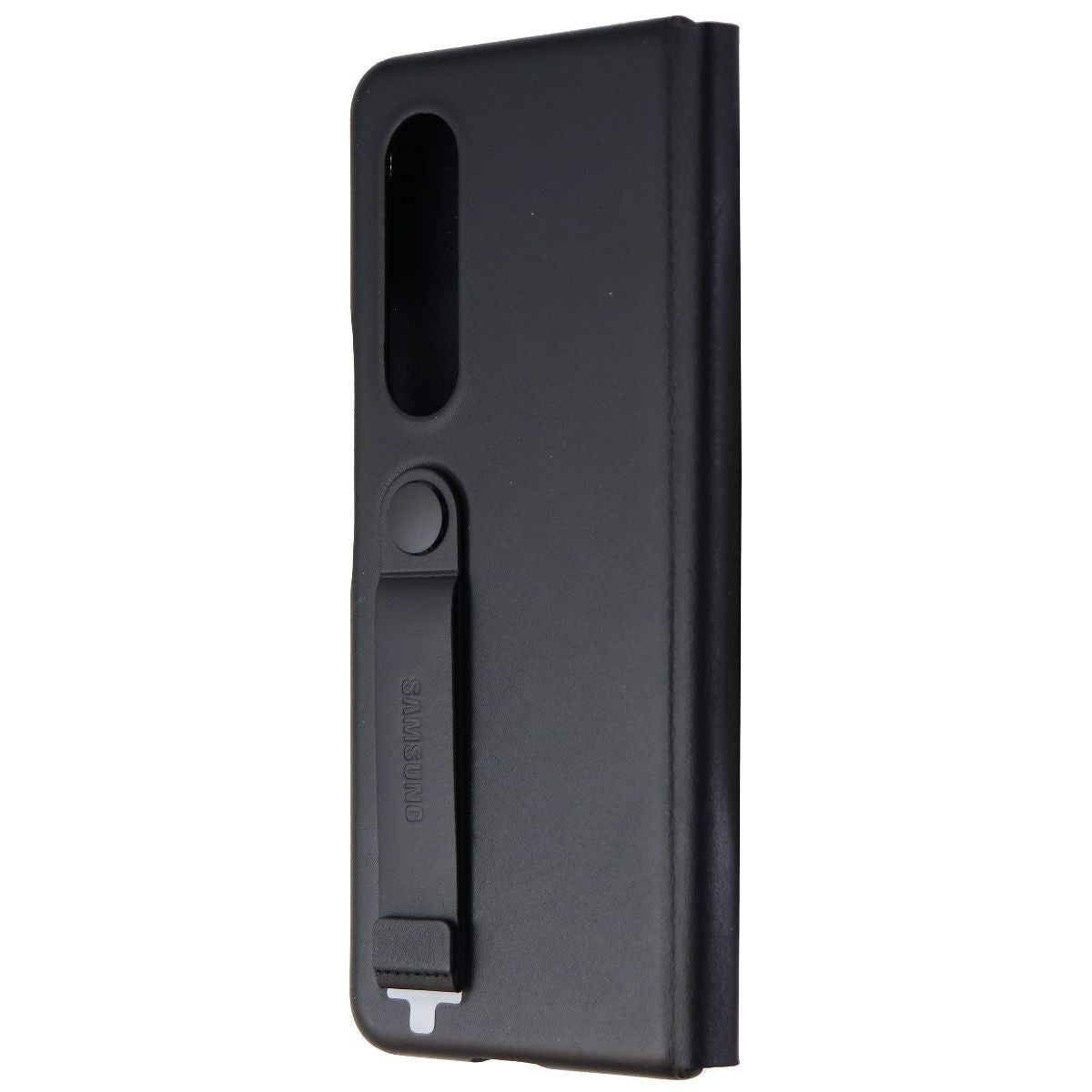 Samsung Leather Protective Cover with Strap for Galaxy Z Fold3 5G - Black Cell Phone - Cases, Covers & Skins Samsung - Simple Cell Bulk Wholesale Pricing - USA Seller