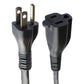 ASAP (15-Foot) 13A/125V Grounded Wall Plug Extension Cable Black A12-0132/27-AC2 Multipurpose Batteries & Power - Multipurpose AC to DC Adapters ASAP - Simple Cell Bulk Wholesale Pricing - USA Seller