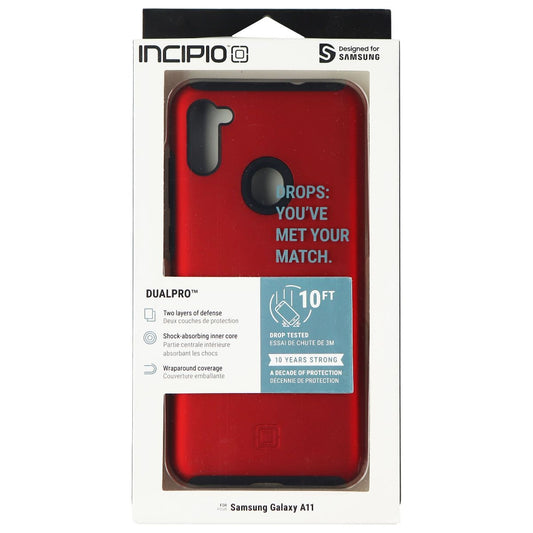 Incipio DualPro Series Case for Samsung Galaxy A11 - Red/Black Cell Phone - Cases, Covers & Skins Incipio    - Simple Cell Bulk Wholesale Pricing - USA Seller
