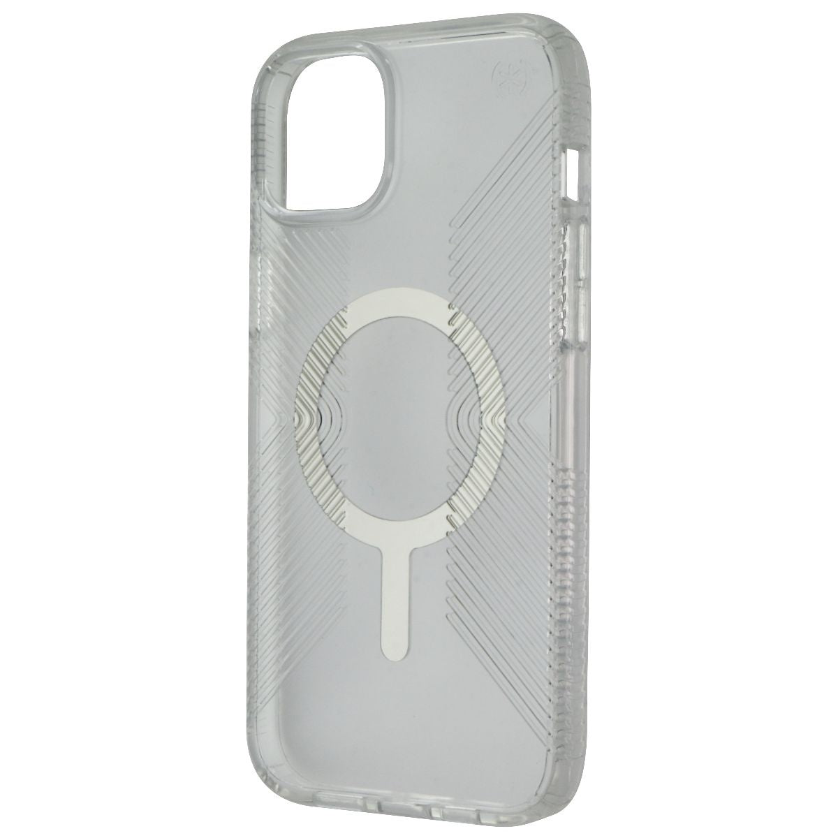 Speck Perfect Clear Grip Case for MagSafe for iPhone 14 Plus - Clear/Silver Cell Phone - Cases, Covers & Skins Speck - Simple Cell Bulk Wholesale Pricing - USA Seller
