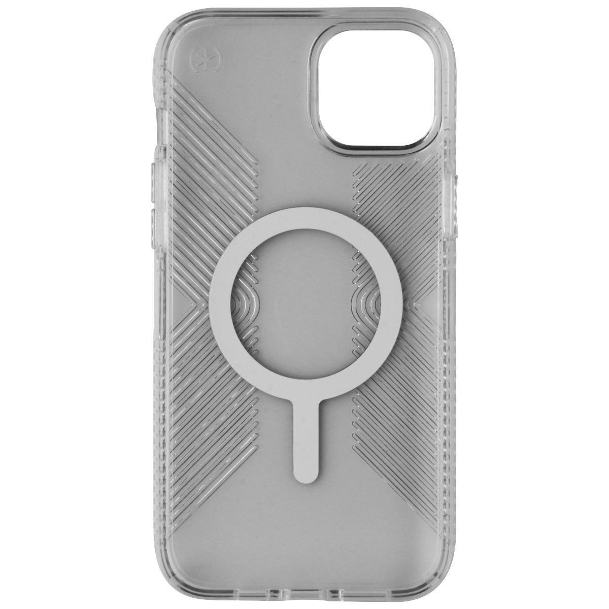 Speck Perfect Clear Grip Case for MagSafe for iPhone 14 Plus - Clear/Silver Cell Phone - Cases, Covers & Skins Speck - Simple Cell Bulk Wholesale Pricing - USA Seller