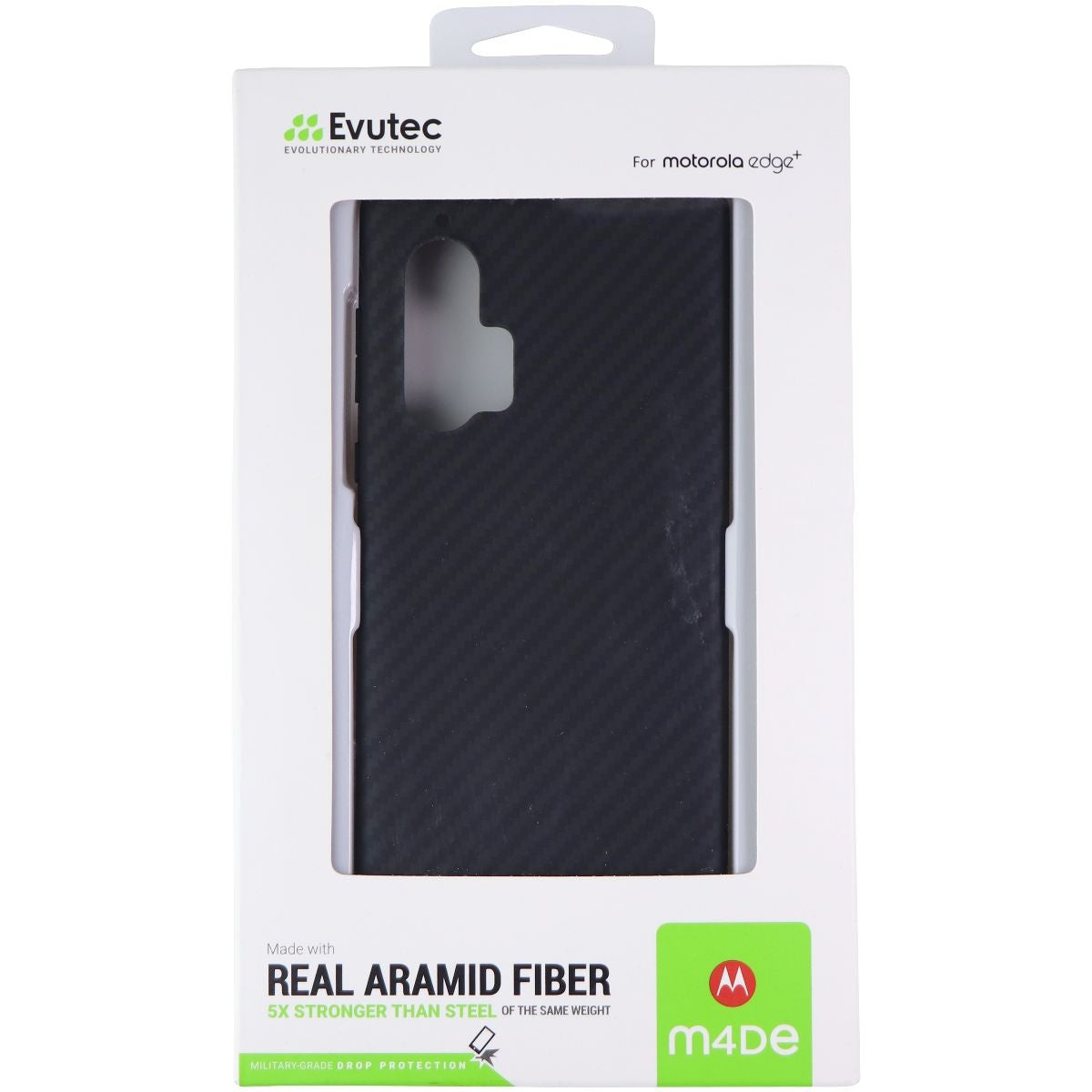 Evutec Aramid Fiber Case for Motorola Edge+ (2020) - Black Cell Phone - Cases, Covers & Skins Evutec - Simple Cell Bulk Wholesale Pricing - USA Seller