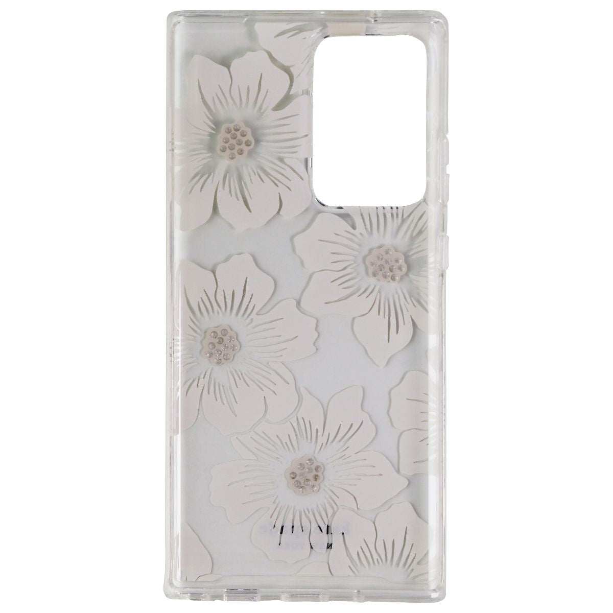 Kate Spade Hard Case for Galaxy Note20 Ultra & Ultra 5G - Hollyhock Clear Floral Cell Phone - Cases, Covers & Skins Kate Spade    - Simple Cell Bulk Wholesale Pricing - USA Seller