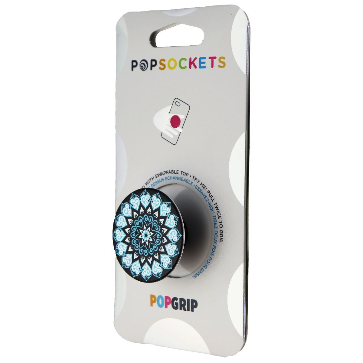 PopSockets: PopGrip with Swappable Top for Phones & Tablets - Peace Mandala Sky Cell Phone - Mounts & Holders PopSockets - Simple Cell Bulk Wholesale Pricing - USA Seller
