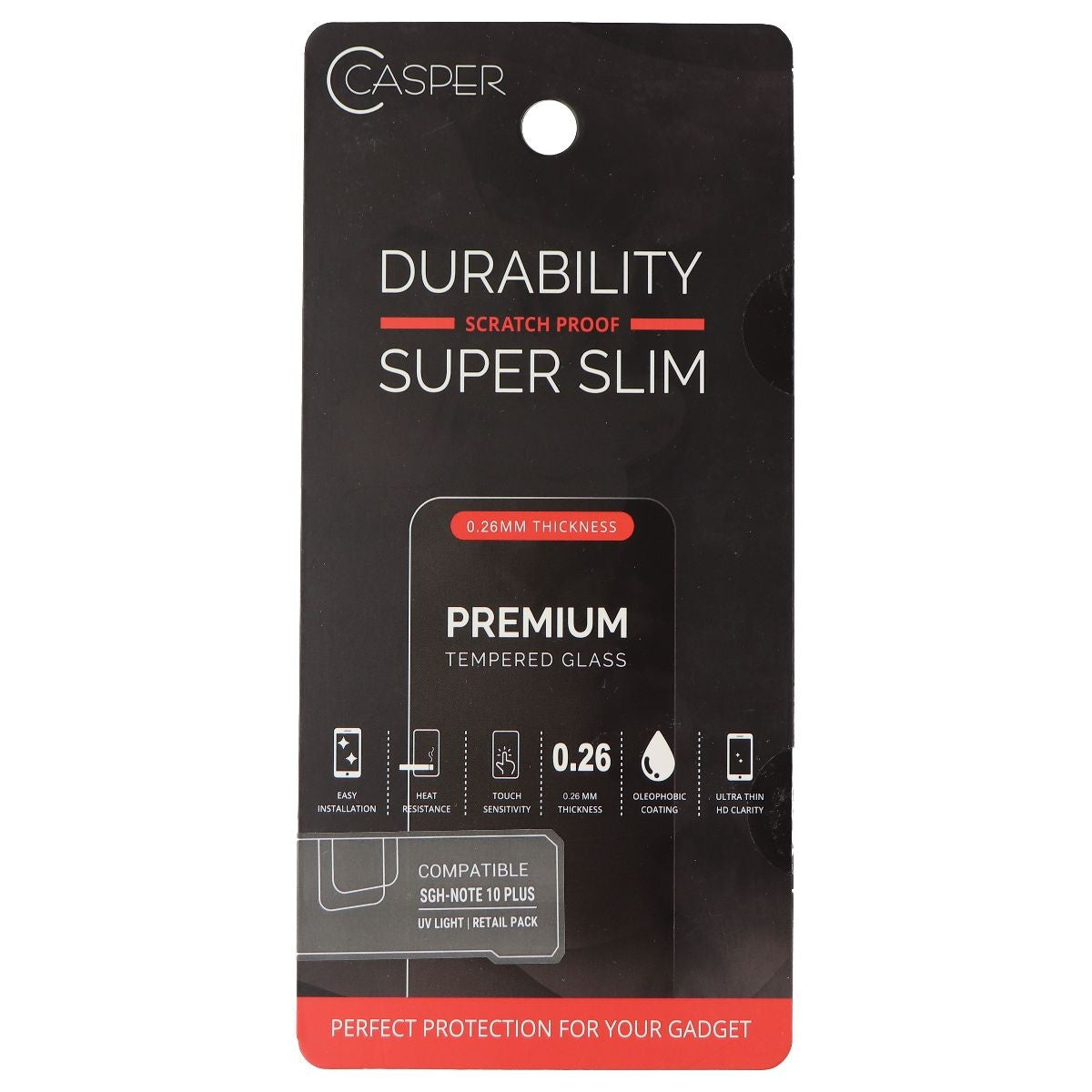 Casper Premium UV Light Tempered Glass Screen Protector for Galaxy (Note10+) Cell Phone - Screen Protectors Casper    - Simple Cell Bulk Wholesale Pricing - USA Seller