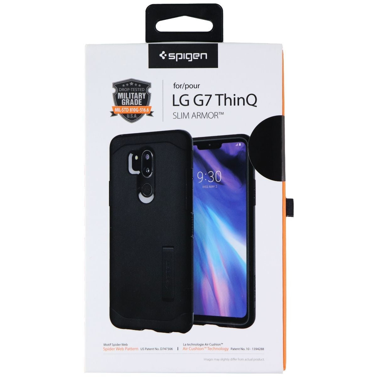 Spigen Slim Armor Case with Kickstand for LG G7 ThinQ - Black Cell Phone - Cases, Covers & Skins Spigen - Simple Cell Bulk Wholesale Pricing - USA Seller