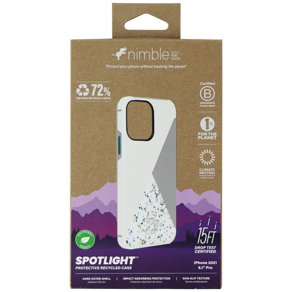 Nimble Spotlight Series Case for iPhone 13 Pro - Stone Cell Phone - Cases, Covers & Skins Nimble - Simple Cell Bulk Wholesale Pricing - USA Seller