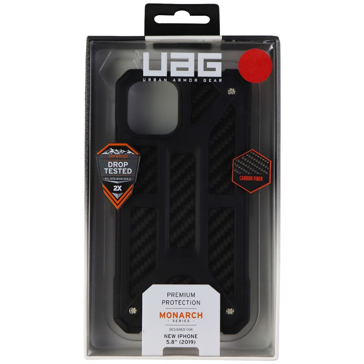 UAG Monarch Series Case for Apple iPhone 11 Pro Smartphones - Black Carbon Cell Phone - Cases, Covers & Skins Urban Armor Gear - Simple Cell Bulk Wholesale Pricing - USA Seller