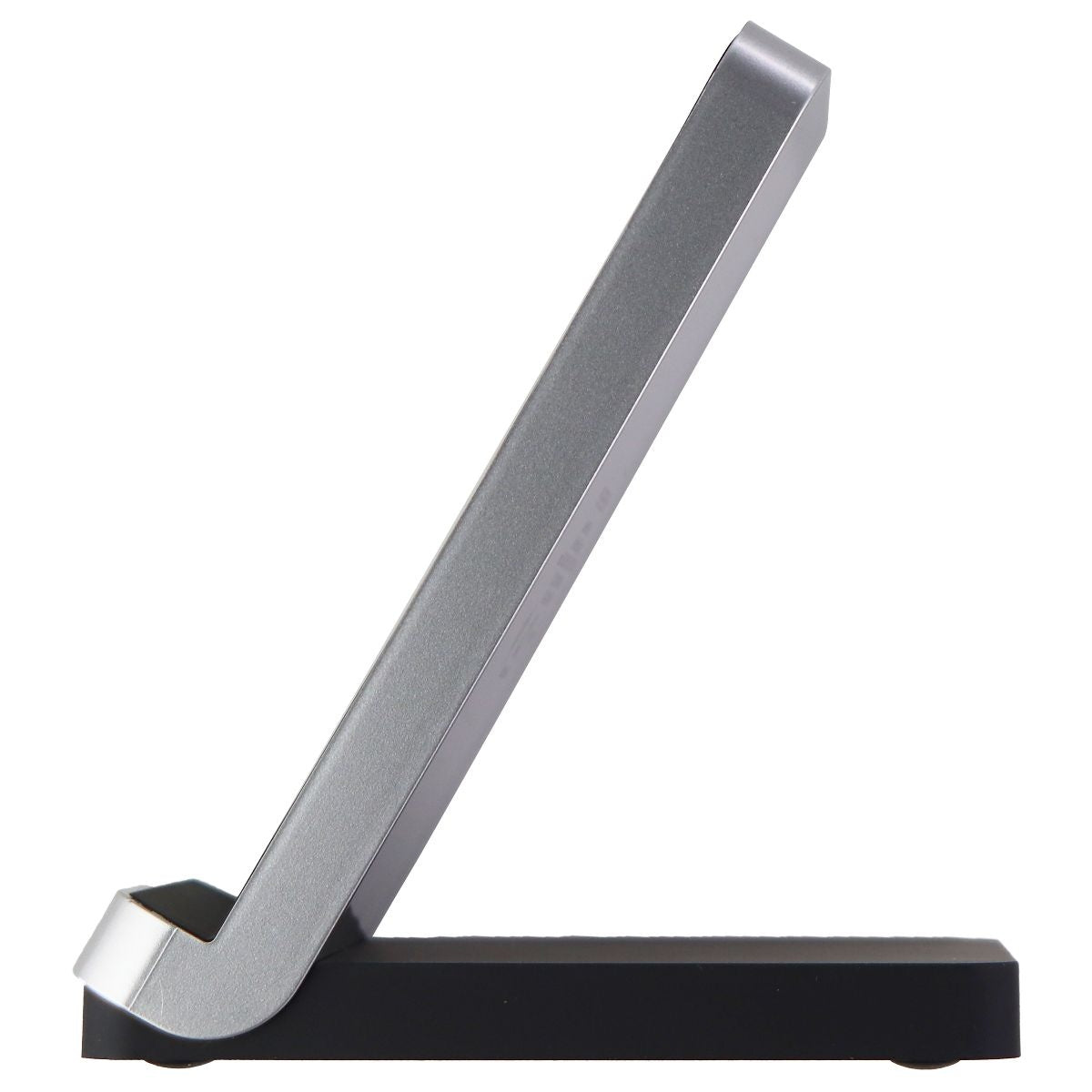 PureGear 15-Watt Fast Wireless Charging Stand for Qi Smartphones - Black/Silver