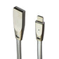 Hoco U9 4-Foot/1.2M Zinc Alloy Jelly Knitted 8-Pin Charge & Sync Cable - Silver Cell Phone - Cables & Adapters HoCo - Simple Cell Bulk Wholesale Pricing - USA Seller