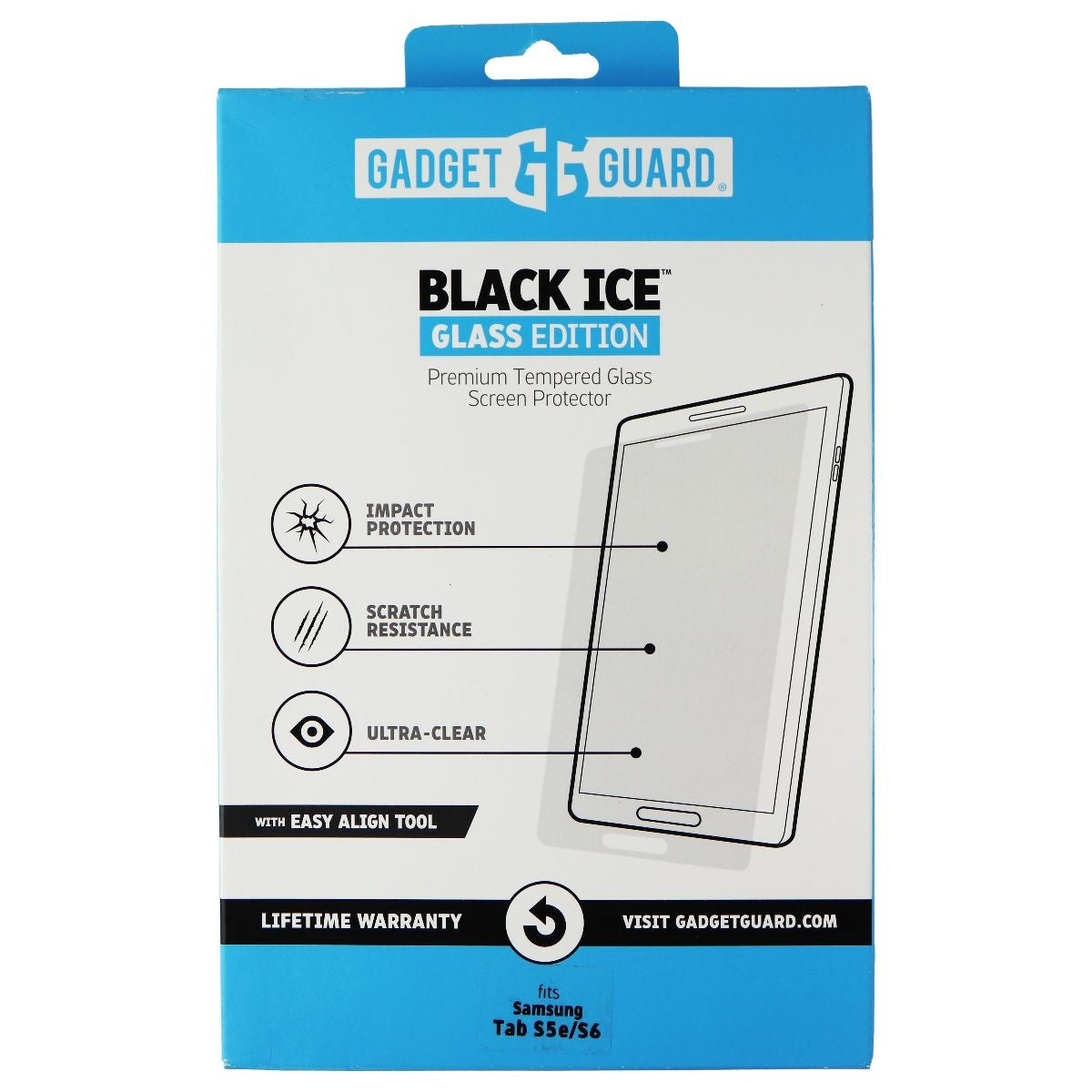 Gadget Guard Black Ice Tempered Glass for Samsung Tab S5e / S6 - Clear iPad/Tablet Accessories - Screen Protectors Gadget Guard    - Simple Cell Bulk Wholesale Pricing - USA Seller